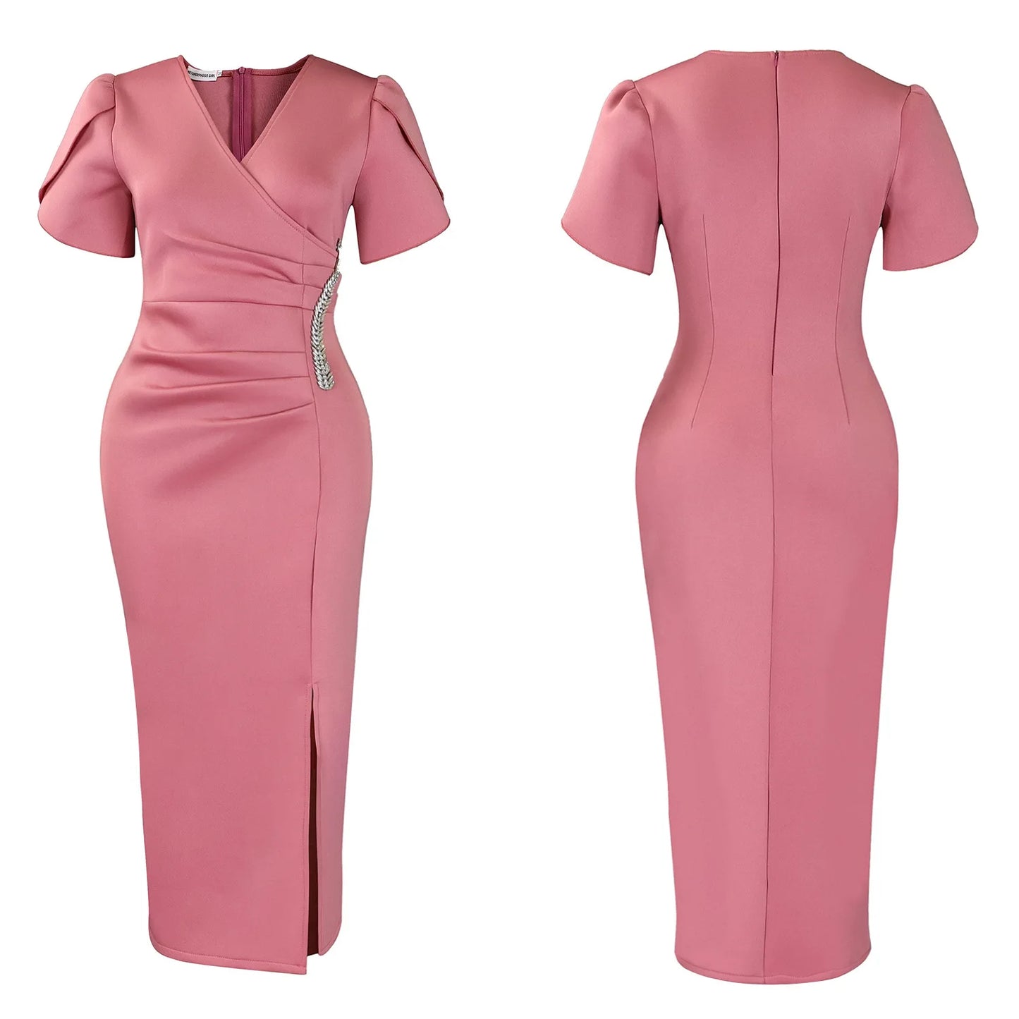 New Design Banquet Style Diamond Female Birthday Party African Wedding Guest Wholesale Western Long Official Dresses for Women