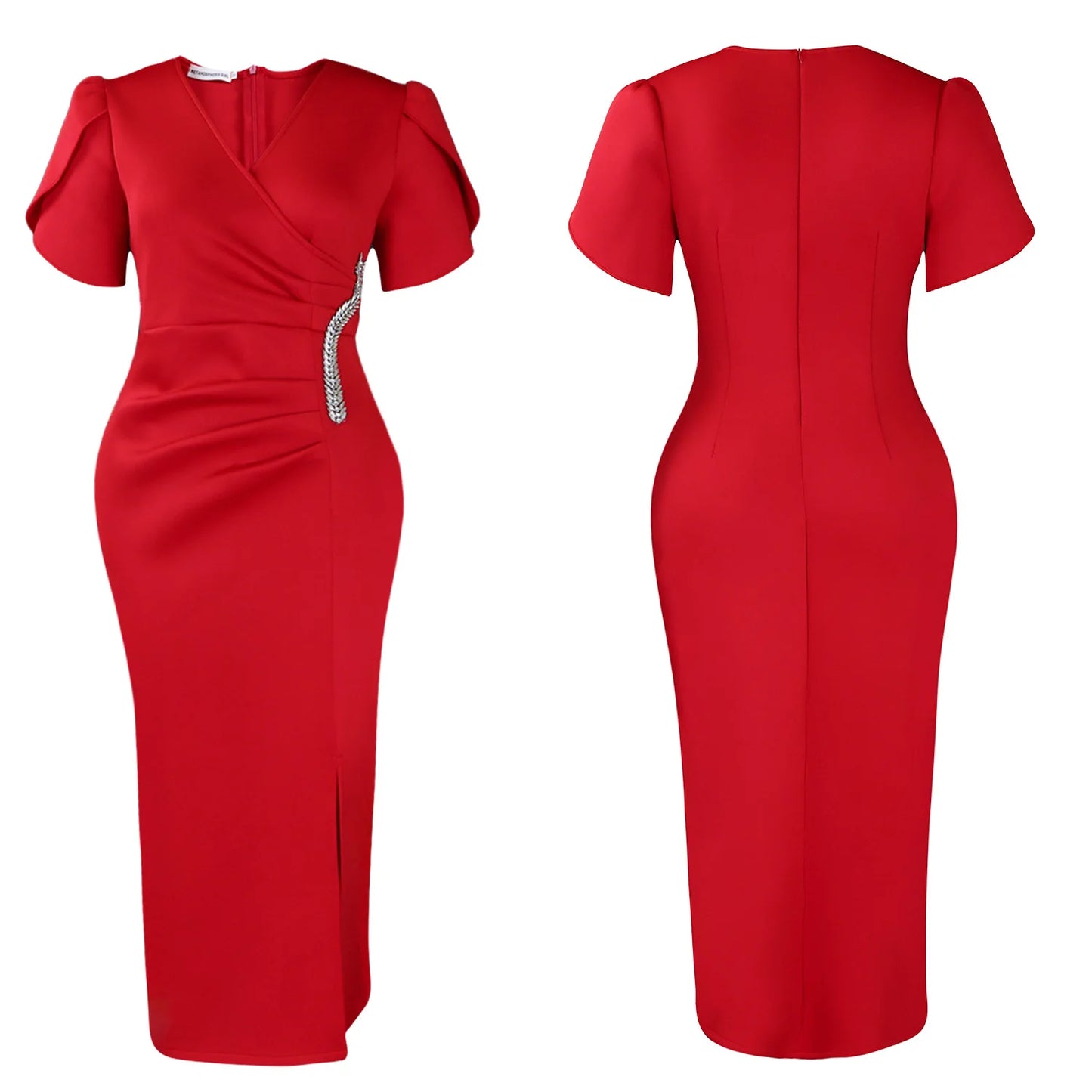 New Design Banquet Style Diamond Female Birthday Party African Wedding Guest Wholesale Western Long Official Dresses for Women