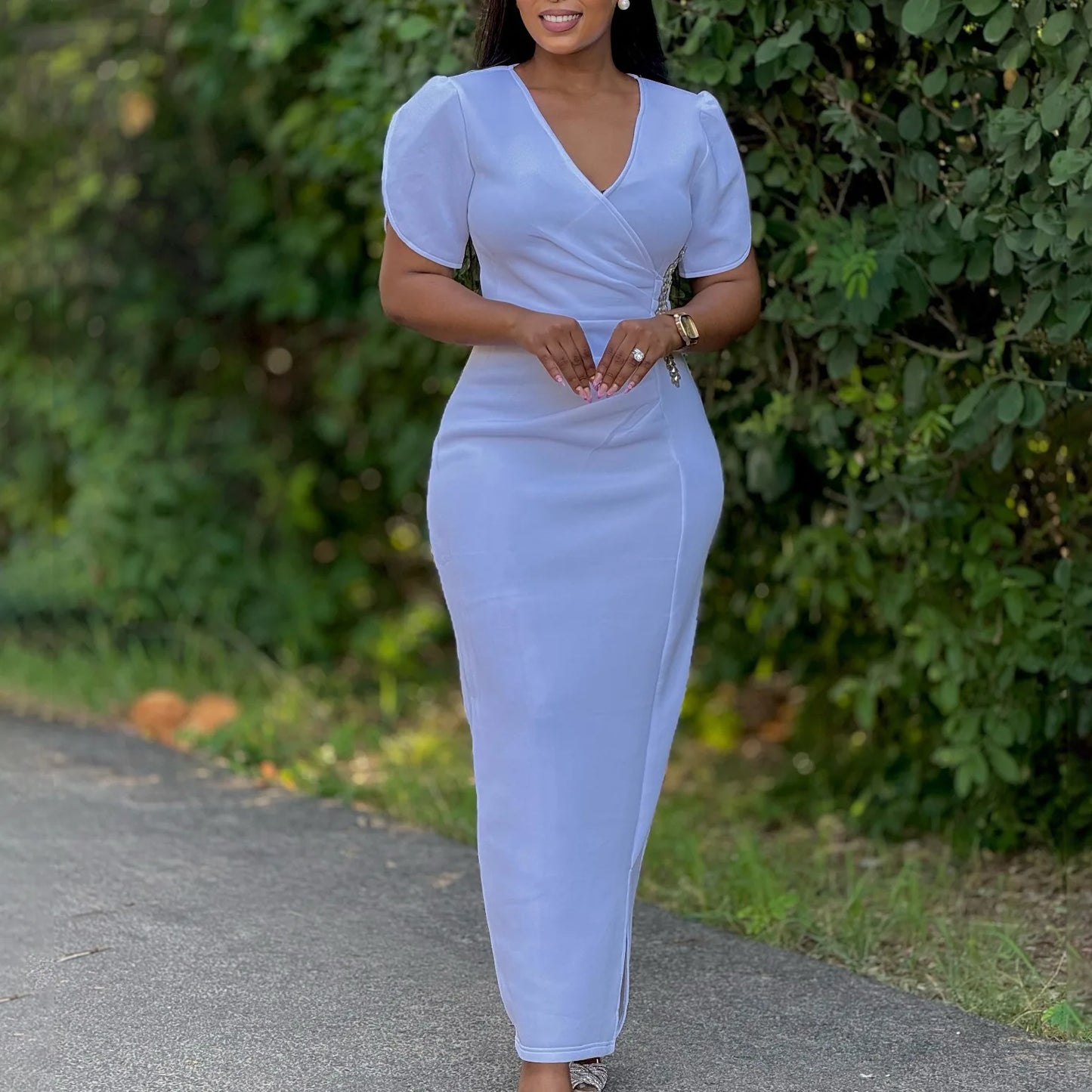 New Design Banquet Style Diamond Female Birthday Party African Wedding Guest Wholesale Western Long Official Dresses for Women