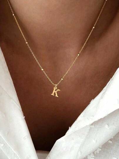 Tiny letter A-Z necklaces